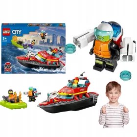 LEGO CITY GASILSKI ČOLN + MOTORNI ČOLN LADJA JETPAC