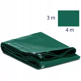 Vsestranska PVC plandeka z očesi, 400 x 300 cm, 650 g/m²