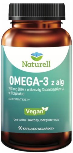 Omega-3 iz alg - VEGANSKO, brez glutena in laktoze, 90 kapsul