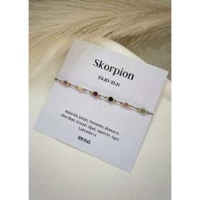 Pozlačena zapestnica Skorpijon