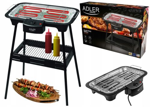  Električni žar Adler grill AD Električni stoječi kontaktni žar 2000 W
