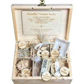 Darilo za sveto obhajilo, spominska škatla s gravuro