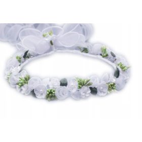 Wianek za prvo obhajilo z zeleno-belo barvno kombinacijo