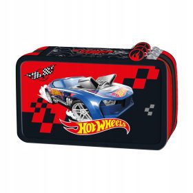 KOVČEK ZA PISALA HOT WHEELS TROJNI Z DODATKI