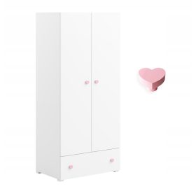Omara za otroško sobo DREAMS 80 x 177 x 50 cm bela