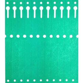  ETIKETE TYVEK 17x220mm NAGUBLJENE 2500 kosov zelene