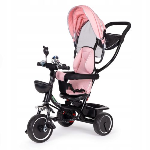 Optimized name: Visokokakovosten tricikel Ecotoys 1073 v črni in roza barvi

Optimized description: 
Visokokakovostni tricikel Ecotoys je odlična izbira za otroke od 6. meseca do 5. leta starosti. Izd