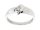Pristan z belim zlatom 585 z diamantom 0,08 ct