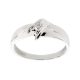 Pristan z belim zlatom 585 z diamantom 0,08 ct