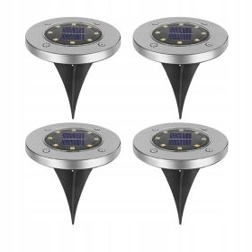  Solarna svetilka Led-lux, srebrna, 13 cm, 4 kos.