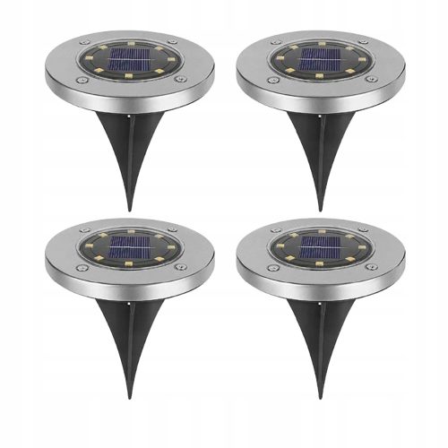  Solarna svetilka Led-lux, srebrna, 13 cm, 4 kos.