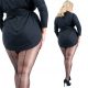 Eleganten vzorčasti PLUS SIZE rajstopi