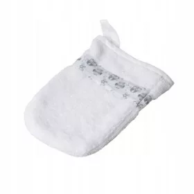 Kopalniška krpica in kopalniška rokavica SOWA bela