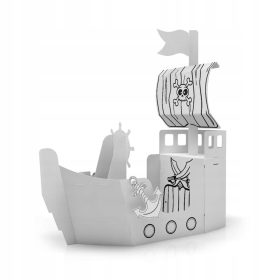   Veliki kartonasti ladijski komplet za sestavljanje in barvanje