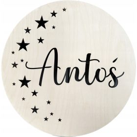 Nočna svetilka LED z imenom in baterijami, 30 cm