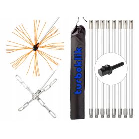 Turboklik Komplet za čiščenje dimnika od spodaj 8m