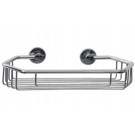    Tesa Draad pravokotna kovinska košara, krom, 65 x 275 x 135 mm