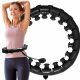  Hula obroč s čepki Sportprise 51 cm črn