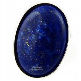 Elegantni srebrni prstan z lapis lazulijem