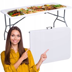 Gostinski miza RICO zložljiva v kovček - 152 cm