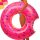 Napihljiv obroč za kopanje Donut 120 cm roza
