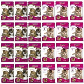   Super Benek mokra hrana za mladiče mačk Jagnjetina in Puran 24x100g