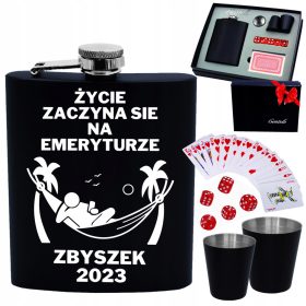 Darilo za upokojenca s gravirano piersiówko