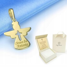 Zlati krstni medaljon za fantka, DARILO ZA KRST