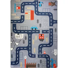   DYWAN PUFFY ZA OTROKE KIDS 574 ULICZNE CESTE 80x150 cm AVTOMOBILI