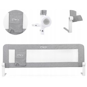 Zaščitna ograja za posteljo MoMi LEXI, svetlo siva