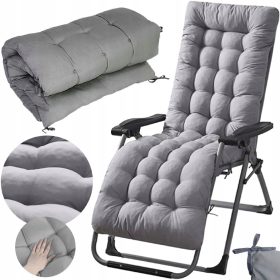   Mehka in udobna blazina za ležalnik THICK SOFT COMFORTABLE 160 x 50 cm siva bo vaš zvesti sopotnik pri sproščanju na prostem. Ta univerzalna podloga je izdelana iz visokokakovostne bombažne tkanine, k