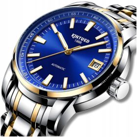   Kinyued Tourbillon luksuzna mehanska avtomatska ura s datumom