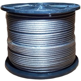   Vzdržljiva jeklena vrv s PVC prevleko 6x7 3mm/200m DIN3055 EN12385-4