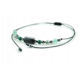 Zapestnica slavnih s turmalinom + zodiakalni znak BIK HTC02