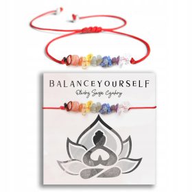 Zapestnica 7 ČAKR z naravnimi kamni amuleti