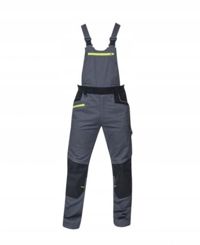 Ogrinjalo za delo Ardon Work bib hlače H6098 svetlo sive vel.50