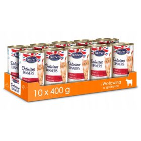  Mesarska mokra hrana za mačke Delicious Dinners govedina 4 kg