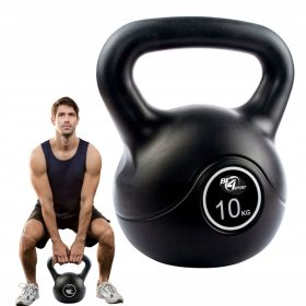 Kettlebell Be4Sport 10 kg črne barve