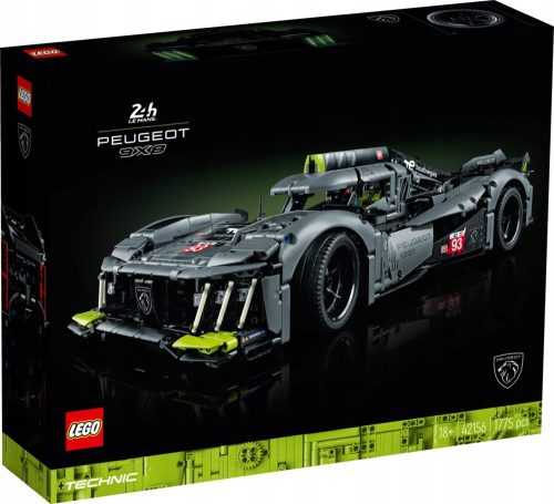 LEGO Tehnika Hibrirni hiperavtomobil PEUGEOT 9X8 24H Le Mans 42156