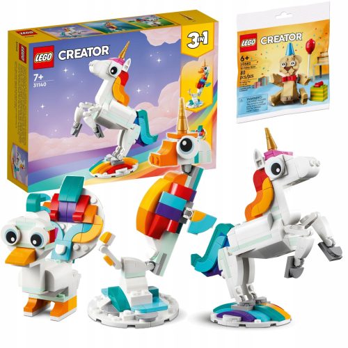 LEGO Creator 3 v 1 31140 Čarobni samorog + LEGO Creator 30582