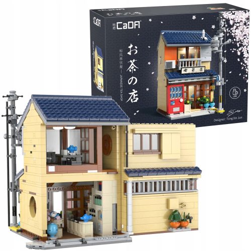 Kocke za gradnjo Japonske čajnice CaDA 1120 EL s LED osvetlitvijo