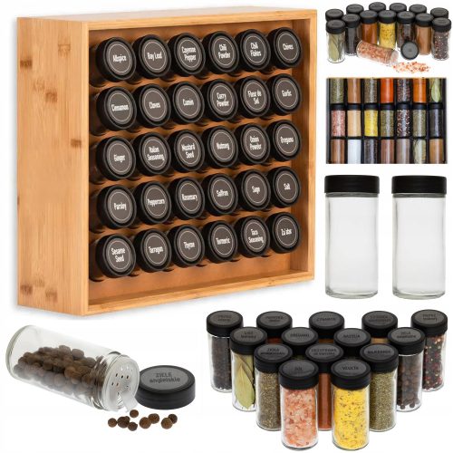 Elegantni organizator začimb s 30 kozarci