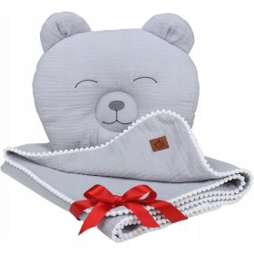 Kožušček iz muslina + Blazina Medvedek Babymam