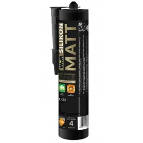 Wim mat črni silikon 300 ml