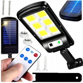   Solarna ulična svetilka z 6COB LED diodami in senzorji gibanja