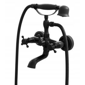 Stilna armatura za kad in tuš Granitan RETRO Črna