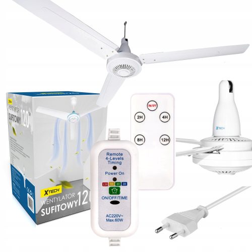 Stropni ventilator Xtech W120 bel