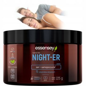   Essensey Night-er: Dopolnilo z 15 aktivnimi sestavinami za zdravo spanje - 225g