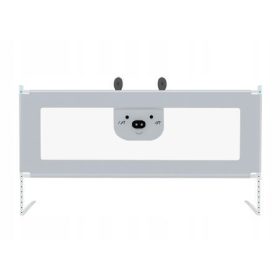   Zaščitna pregrada za posteljo medvedka Primabobo, siva, 140 cm