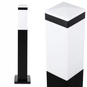 Kvadratni vrtni stebriček Interlook E27, 65 cm, črn